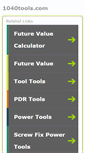 Mobile Screenshot of 1040tools.com